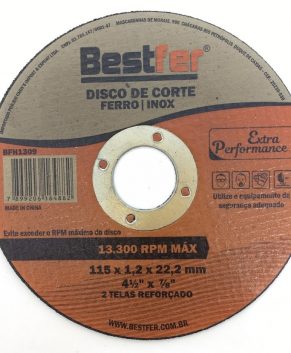 DISCO DE CORTE FERRO/INOX FINO 4.1/2 BF