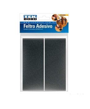 FELTRO RETANG 127X51 PRETO CARTELA C/2U TEK BOND