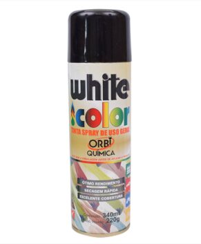 TINTA SPRAY PRETO BRILHANTE ORBI QUIMICA 340ML