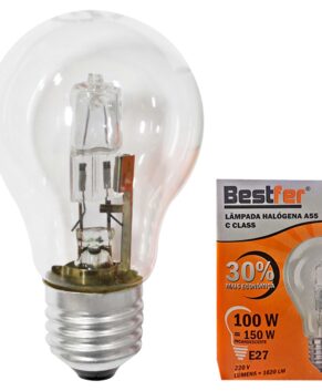 LAMPADA HALOGENA A55 E27 127V 100W  C CLASS BESTFER